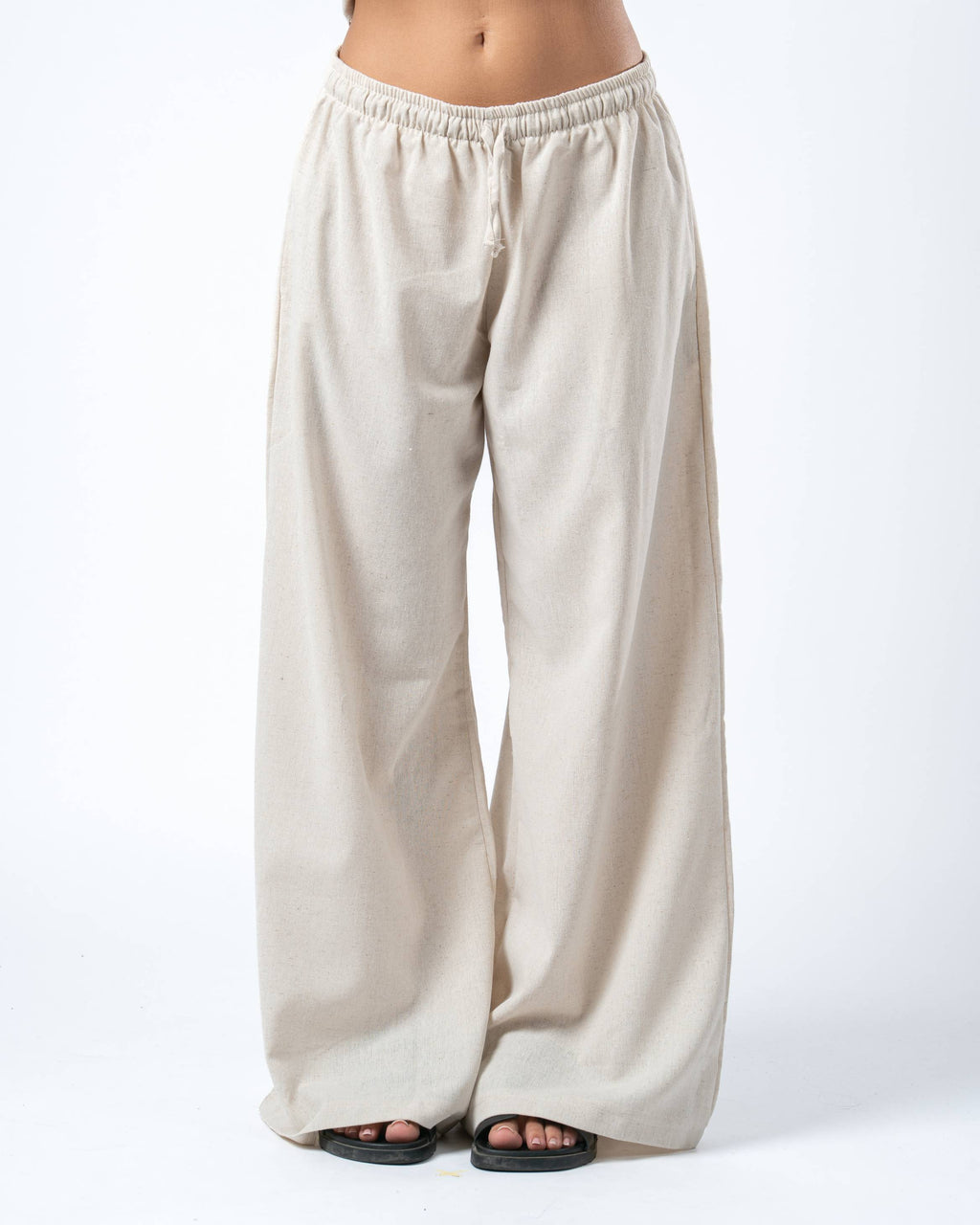 Serra Linen Pants - Beige