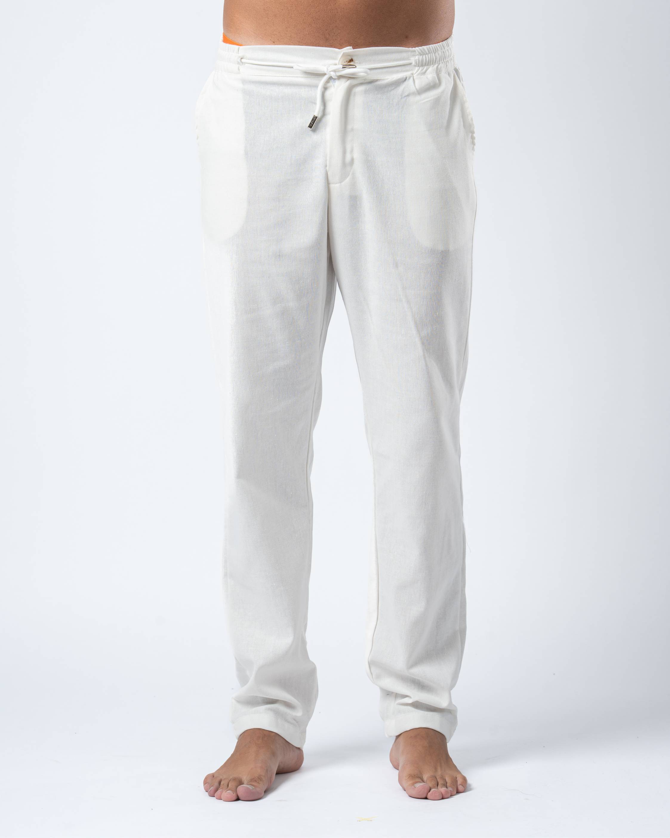 Haven Linen Pants - White