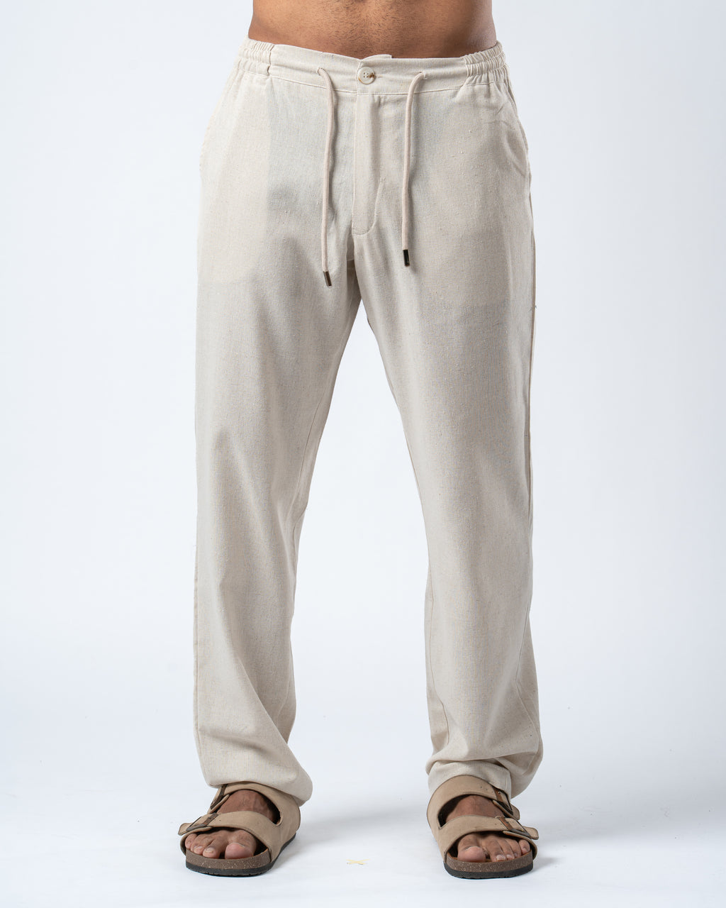 Haven Linen Pants - Beige