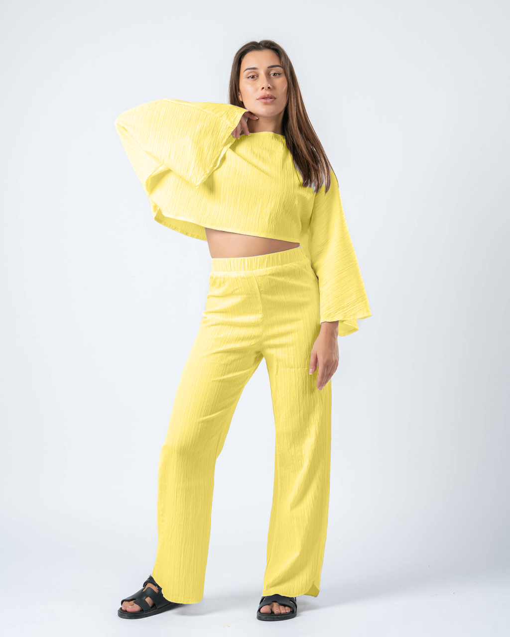 Luma Linen Pants - Butter Yellow