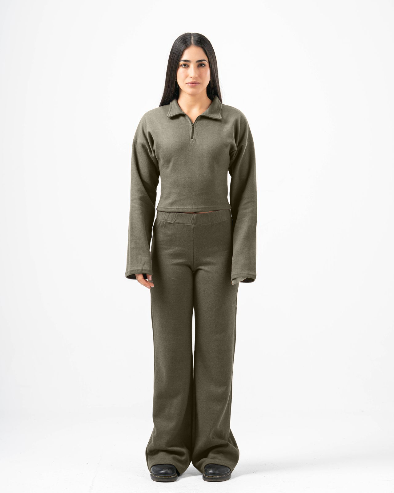 Nua Dream Knit Set - Army Green