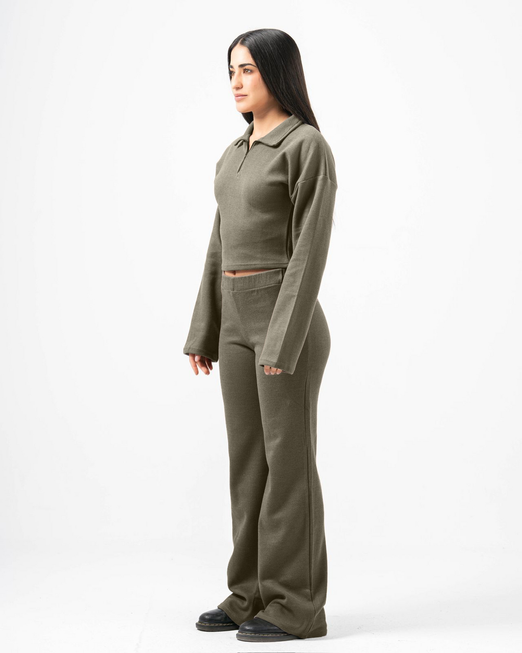 Nua Dream Knit Set - Army Green