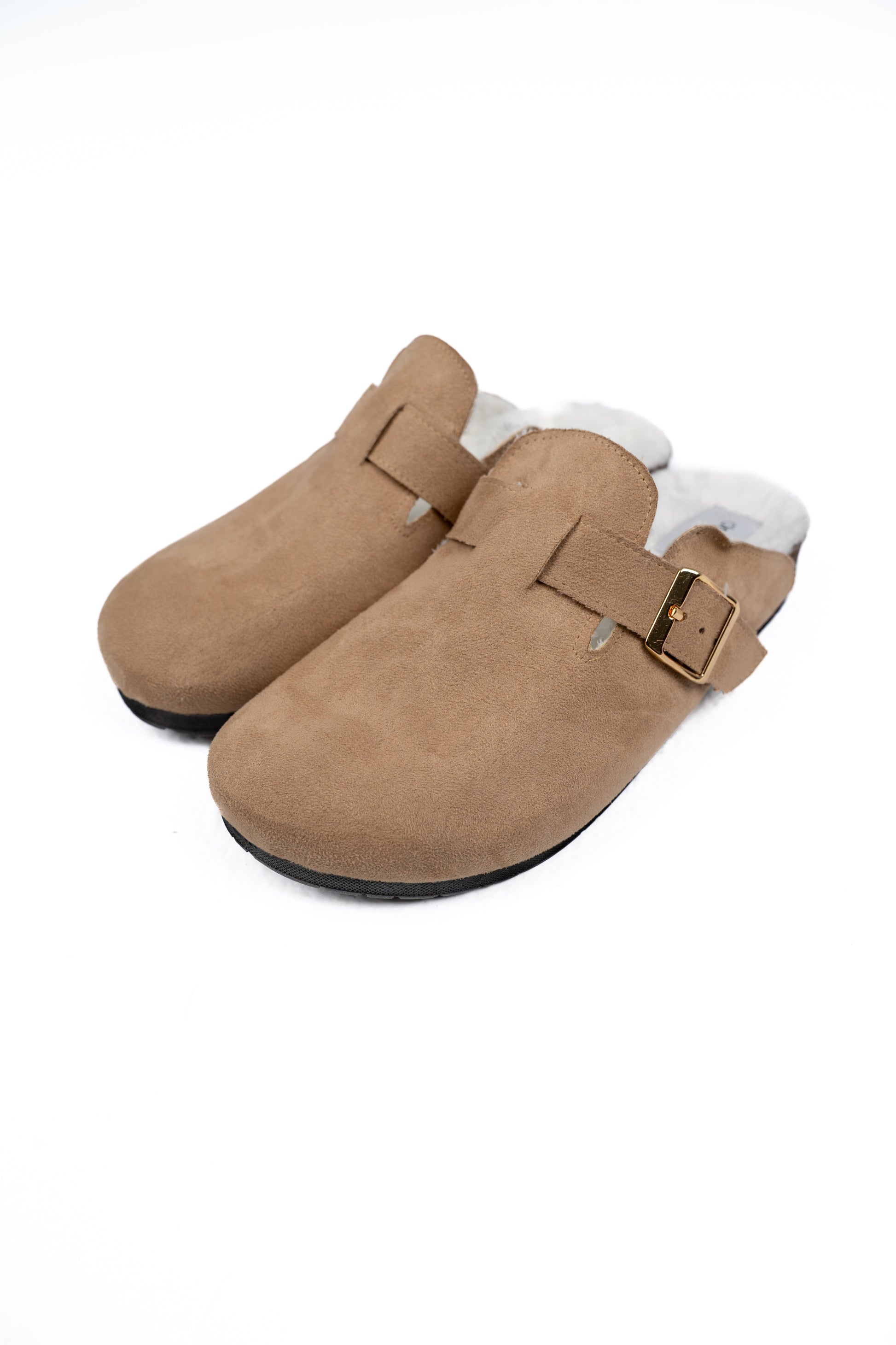 Ultra Soft Cloudstep Clogs With Fur - Beige