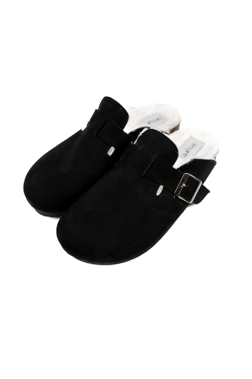 Ultra Soft Cloudstep Clogs with Fur - Black