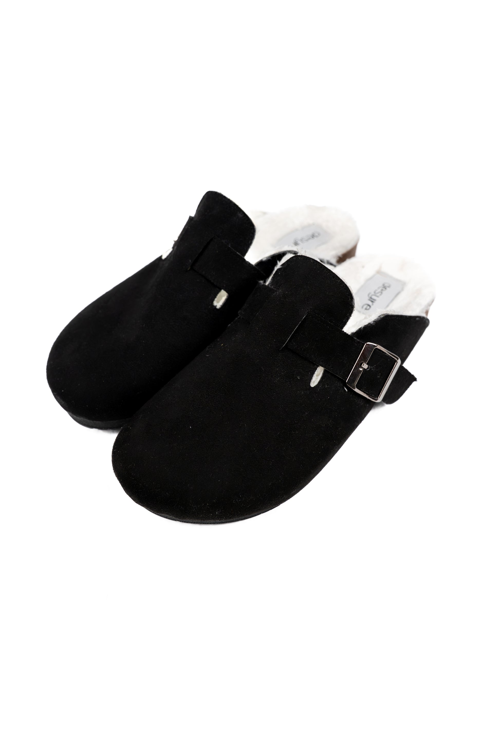 Ultra Soft Cloudstep Clogs with Fur - Black